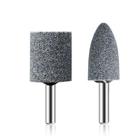 Tête de meulage pour perceuse électrique en alumine marron fusionnée, cylindrique conique 6 mm, outil de polissage pour l'élimination de la rouille sur le métal et le bois