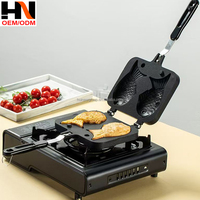 Poêle à Taiyaki 2, 3 ou 4 poissons, antiadhésive, pour gaufres, mini-œufs et crêpes, ensemble de cuisson