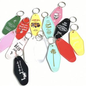 NEW Custom Plastic <b>Blank</b> Motel Hotel Keychain <b>Key</b> Tag Print Design Logo ABS Hotel <b>Key</b> Ring - Product Image 4