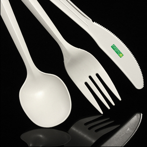 Phân hủy sinh học tinh bột ngô Bộ đồ ăn dùng một lần dao spork thân thiện với môi compostable dao kéo - Product Image 1