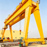 Grue portique à double poutre robuste 100/20T montée sur rail pour usine de structures en acier, levage de composants de poutres en acier extra lourdes
