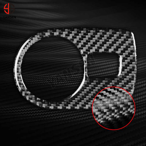 <span class=keywords><strong>Autocollant</strong></span> de garniture de cadre de commutateur de phare de voiture en fibre de carbone pour <span class=keywords><strong>Seat</strong></span> <span class=keywords><strong>Leon</strong></span> 2005-2012, décoration et protection intérieure, installation facile - Product Image 5