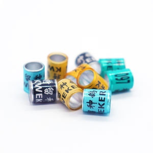 GSF Custom Bird Leg Bands 2025 Custom Your Name Número de teléfono Canary Parrot Lovebird Pigeon Rings - Product Image 6