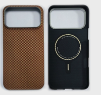 Coque de téléphone magnétique en fibre d'aramide légère (20g) pour iPhone 17 Pro Max, avec découpe précise et protection antichute, disponible en gros