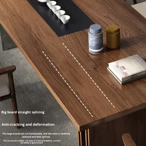 Nouvelle <span class=keywords><strong>table</strong></span> à thé multifonctionnelle en <span class=keywords><strong>bois</strong></span> massif de style chinois, couleur noyer, grand <span class=keywords><strong>plateau</strong></span>, pour la maison et le bureau, <span class=keywords><strong>plateau</strong></span> pour préparer le thé - Product Image 3