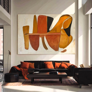 Wabi sabi Minimalist Hand painted Framed Wall Arts Large <b>Canvas</b> <b>Abstract</b> Oil Painting Indoor home decor gift for housewarming - Product Image 5