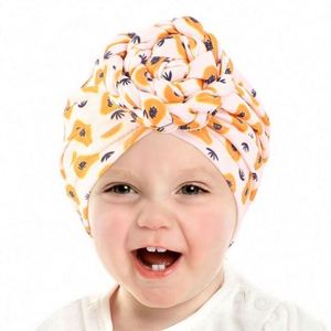 Vente en gros de turbans pour bébés personnalisés, adorables, pour nouveau-nés, garçons et filles, utilisation quotidienne, ajustables, unisexes - Product Image 1