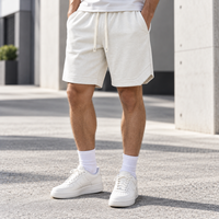 Shorts en sergé épais 260 GSM pour hommes, séchage rapide, longueur genou, taille élastique, coupe décontractée, vierges, vente en gros, usine OEM