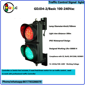 Lámpara de Señalización de Tráfico Roja y Verde de 100 mm, Impermeable, Indicador de Cruce de Carreteras, CE RoHS EN12368 ISO9001 - Product Image 2