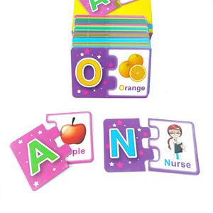 Jouets éducatifs personnalisés pour enfants : Cartes <span class=keywords><strong>de</strong></span> puzzle, apprentissage des lettres, puzzles, cartes flash/cartes cognitives, jeux <span class=keywords><strong>de</strong></span> société - Product Image 2