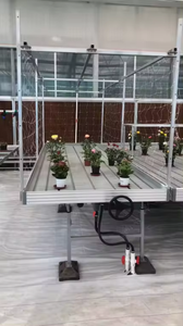ONEONE Banc de culture hydroponique roulant Table à flux migratoire Plateau de culture Alliage d'aluminium/Cadre en acier galvanisé Garantie de 3 mois pour - Product Image 5