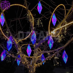 Estrellas de Neón Colgantes, Luz Decorativa para Interiores/Exteriores, Clasificación IP65, Garantía de 2 Años, LED Regulable, Color Personalizado, Temperatura de Color Multicolor - Product Image 6