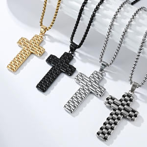 <b>Cross</b> Necklace For Men Zinc Alloy <b>Cross</b> Pendant Gift Jewelry Fashionable Design - Product Image 2