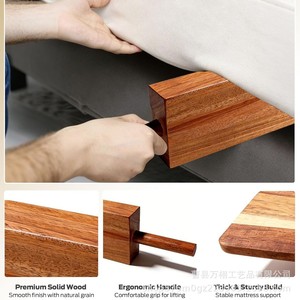 ชุดเครื่องมือปรับระดับแผ่นรองที่นอนไม้ 2 ชิ้น แบบพกพา ใช้ในบ้าน - Product Image 4