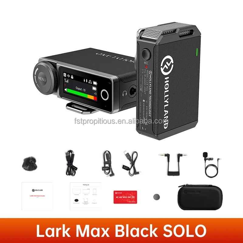 Hollyland Lark Max ワイヤレスマイクバンドル（3.5mm外部クリップ