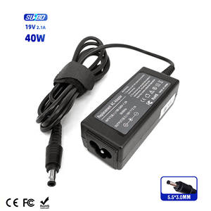 อะแดปเตอร์แล็ปท็อป19โวลต์2.1A 40วัตต์5.5x3.0มม. ขาอะแดปเตอร์สำหรับ Samsung <span class=keywords><strong>Asus</strong></span> Acer <span class=keywords><strong>netbook</strong></span> EU ปลั๊ก OVP OTP Protection - Product Image 1