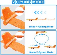 Lanceur d'avion en mousse, jouet d'avion avec 2 modes de vol, planeur, catapulte, jouet d'avion, sport de plein air, jouets volants