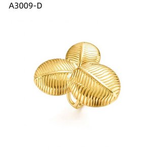 Bague de mode Amy Amy A3009 en acier inoxydable plaqué argent 925, forme végétale, pour femme, cadeau, usage quotidien, style moderne - Product Image 2