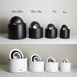 Plafonnier LED COB 5W 7W 12W 15W, orientable à 360 <span class=keywords><strong>degrés</strong></span>, AC85-265V, montage en surface, éclairage intérieur - Product Image 3