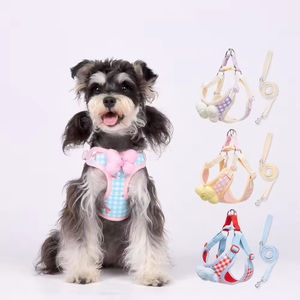 Nuevo Arnés Acolchado para Perros con Correa, Diseño Moderno y Lindo para Gatos y Perros, Decoración Ajustable con Lazo - Product Image 1