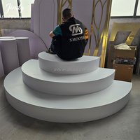 Décor de scène de mariage en acrylique et PVC, plateforme d'événement, support de décoration, fournitures de fête, article pour mariage et événements