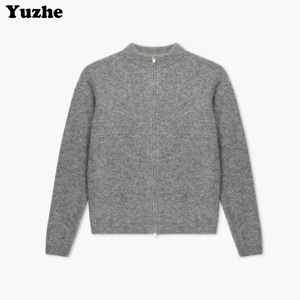 <span class=keywords><strong>Cardigan</strong></span> in Maglia con Collo Alto e Zip per Uomo, Stile Casual Coreano, Versione Larga e Trendy per l'Autunno - Product Image 1