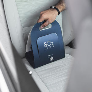 ที่ใส่แก้วกาแฟแบบใช้แล้วทิ้ง ทำจากกระดาษคราฟท์รักษ์โลก สำหรับเครื่องดื่มร้อนและเย็น บรรจุได้ 2 แก้ว 4 แก้ว พร้อมหูหิ้ว - Product Image 2