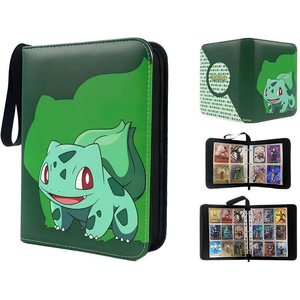 Carpeta Personalizable con 4 Bolsillos, Porta Tarjetas de Cuero PU, Envío Rápido, Directo de Fábrica, <span class=keywords><strong>Álbum</strong></span> para Guardar Tarjetas Coleccionables TCG - Product Image 4