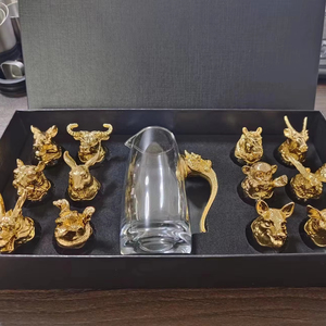 Bộ bình rượu whisky thủy tinh borosilicat cao cấp hình cung hoàng đạo Trung Quốc, món quà sang trọng nhất - Product Image 1