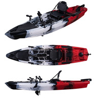 Une personne 3.71 mètres bateau importation PE plastique hdpe pêche Kayak pédale