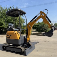 Mini-excavatrice sur chenilles de 1,5 tonne de qualité supérieure, certifiée EPA, avec pince hydraulique, pour usage agricole