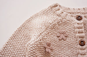 <span class=keywords><strong>Cardigan</strong></span> maglione neonato bambina con cappello ricamo fiore rosa caduta all'ingrosso abbigliamento per bambini boutique 91110460 - Product Image 4