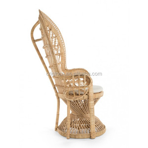 Silla de Lujo de Nueva Llegada, Productos Únicos, Apariencia Natural, Muebles Hechos a Mano, Sillas de Ratán con Diseño de Pavo Real - Product Image 3