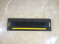Butée de roue de voiture en caoutchouc pratique et facile à installer Bordures de contrôle de stationnement de rue Limiteur de parking rapide
