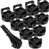 Support magnétique à fermeture éclair Support de câble magnétique polyvalent Aimants à fixation par câble Bases magnétiques de gestion des fils avec service intensif