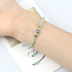 <span class=keywords><strong>Oeil</strong></span> <span class=keywords><strong>de</strong></span> <span class=keywords><strong>tigre</strong></span> <span class=keywords><strong>de</strong></span> luxe réglable fait à la main perlé pour Bracelet 4mm mauvais œil extensible bijoux classique géométrique pour femmes hommes grand cadeau - Product Image 6