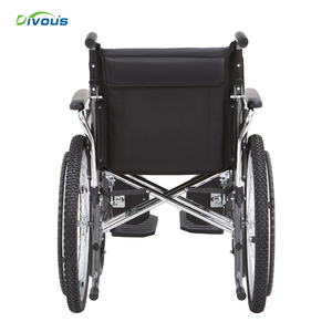 Fauteuil roulant manuel en acier pour personnes handicapées - Fauteuil roulant pliable léger avec une largeur de siège de 51 centimètres - Product Image 6