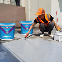 Meilleur prix PU polyurée Construction réparation toit imperméable ciment revêtement peinture rouleau acide aspartique polyurée revêtement imperméable