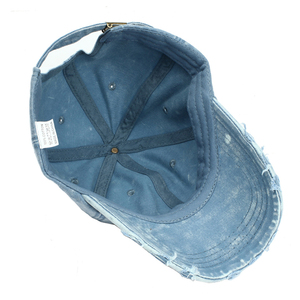 Bán Buôn Trống Thể Thao Mũ Denim Mũ Bóng Chày Số Lượng Lớn Với Biểu Tượng Tùy Chỉnh Rửa Sạch Cha Hat Unisex Mũ Bóng Chày - Product Image 4