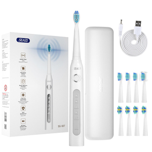 Brosse à dents électrique sonique blanchissante rechargeable automatique à 5 modes pour soins bucco-dentaires, avec étui de voyage – Prix de gros abordable - Product Image 1