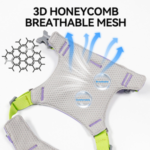 Wholesale Custom Size <b>Black</b> Dog Chest <b>Harness</b> Adjustable Soft Breathable Polyester Fabric Pet Jacket Solid Fashion Ribbons - Product Image 6
