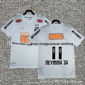 Maillot de football vintage <span class=keywords><strong>Santos</strong></span> domicile n°11 Neymar Ligue Brésilienne 1213 édition commémorative 100% nylon – Vente en gros - Product Image 3