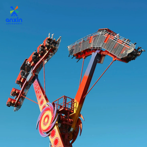 Atracción de Parque de Diversiones Personalizada <span class=keywords><strong>Kamikaze</strong></span> Thrill Ride, Péndulo Doble para Adultos, Diversión Extrema, Anxin Amusement, 32 Pasajeros - Product Image 2