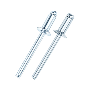 100 rivets aveugles à tête fraisée M2-M6, norme nationale, tout en fer, type ouvert, zingués bleus, anti-corrosion, pour machines - Product Image 3