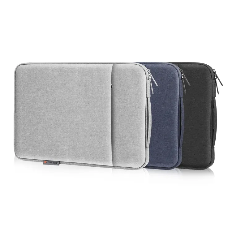 Dropshipping HAWEEL Laptop Sleeve Case Zipper Briefcase Bag with Handle for 12.5-13.5 inch Laptop
