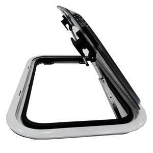 Ventana Lateral para Caravana Plegable de 500x350 mm con Marco Exterior Blanco, Ventana de Vidrio Acrílico para Vehículo Recreativo - Product Image 4