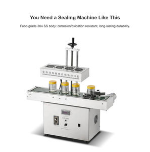 Máquina automática de sellado por inducción electromagnética con lámina de aluminio para tapas de botellas de vidrio y plástico, alimentos, bebidas y frascos de cosméticos - Product Image 4