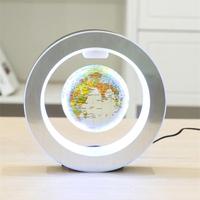 Lámpara de escritorio con globo de levitación magnética, Globo flotante con mapa del mundo LED, decoración para el hogar, regalo