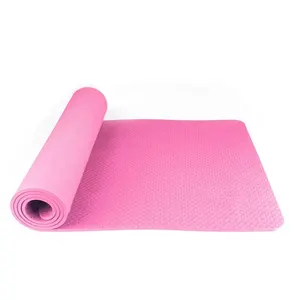 2023 Trending Dropshipping Products Eco Friendly Top Quality Yoga Mat TPE 6MM Single Color Fitness Exercise Mat Supplier