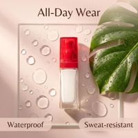 Flacon pompe carré en verre rose givré de luxe 30 ml, distributeur de liquide, flacon de fond de teint, contenant cosmétique
